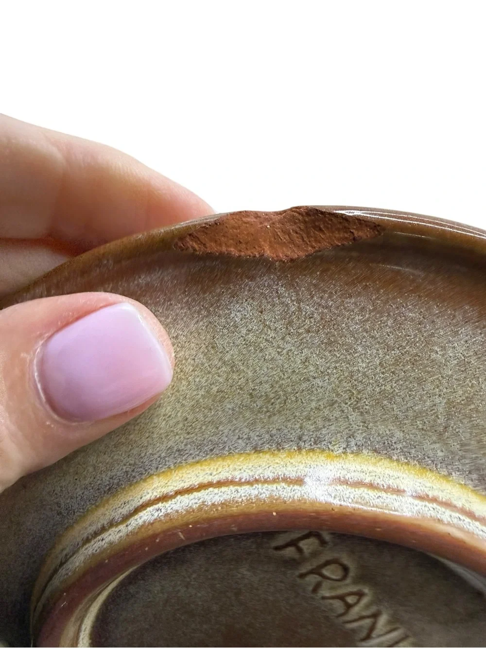 Vintage Frankoma Artisan Desert Tan Ceramic Coffee Cup & Saucer Set - 5 Pieces